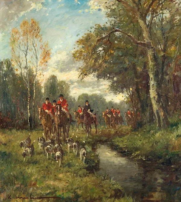 Karl Mohr, WYJAZD NA POLOWANIE Z OGARAMI