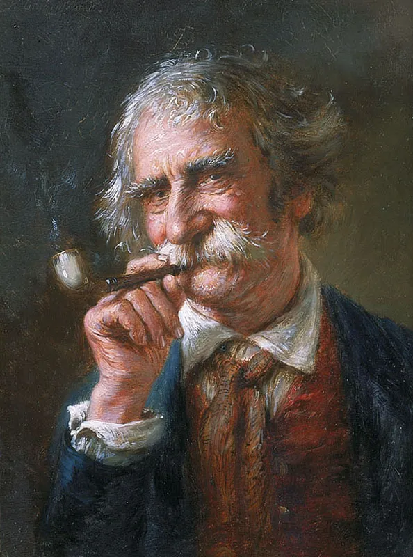 Eugen Lingenfelder, Starzec palący fajkę