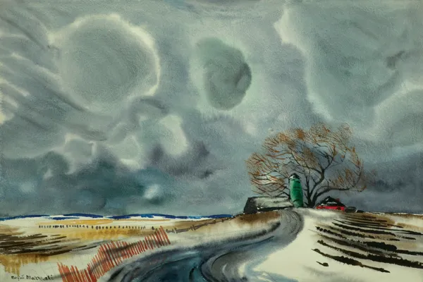 Rafał Malczewski, ZIMA NA FARMIE, 1951