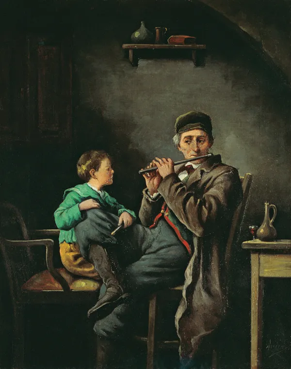 Ture Ander, Lekcja gry na flecie