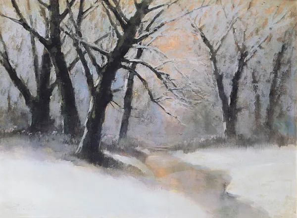 Malarz węgierski I poł. XX w., Las zimą