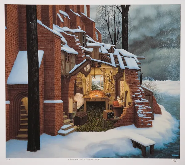 Jacek Yerka, Śniegowi nie zezwala się,1991