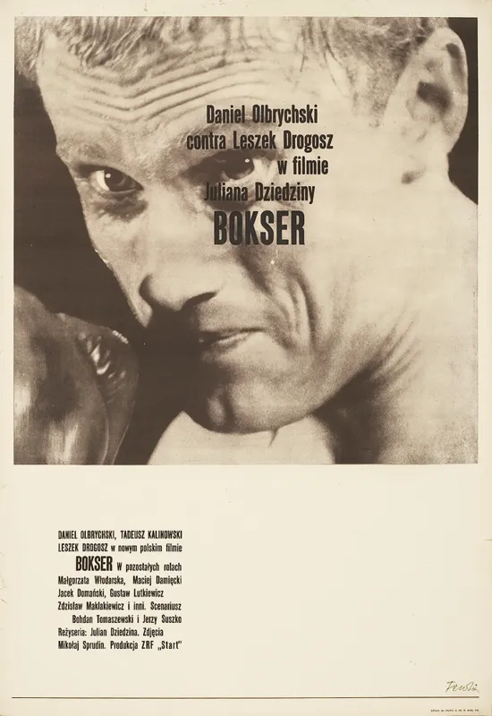 Autor nierozpoznany, Plakat do filmu Bokser, 1966