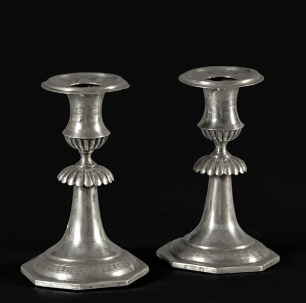 Autor nierozpoznany, PARA LICHTARZYKÓW, lata 30. XIX w.