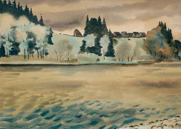 Rafał Malczewski, SZAŁASY NAD RZEKĄ, ok.1930