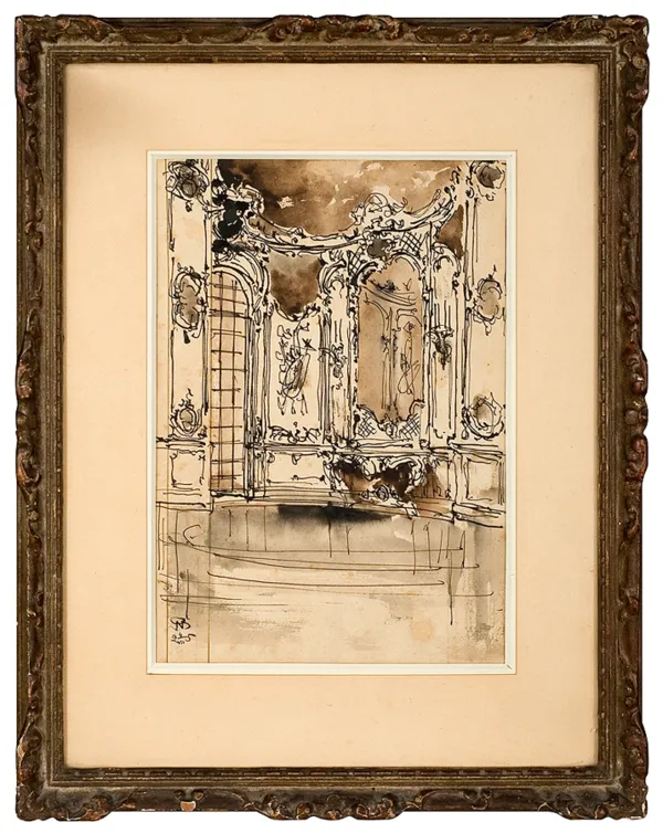 Stanisław Noakowski, Rokokowe wnętrze, 1925