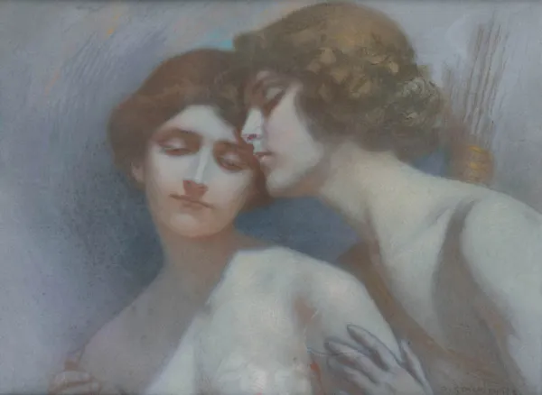 Piotr Stachiewicz, Dziewczyna i amor, ok. 1920