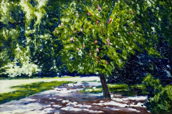 Jacek Barszcz, WIOSNA W OGRODZIE SASKIM, 2017