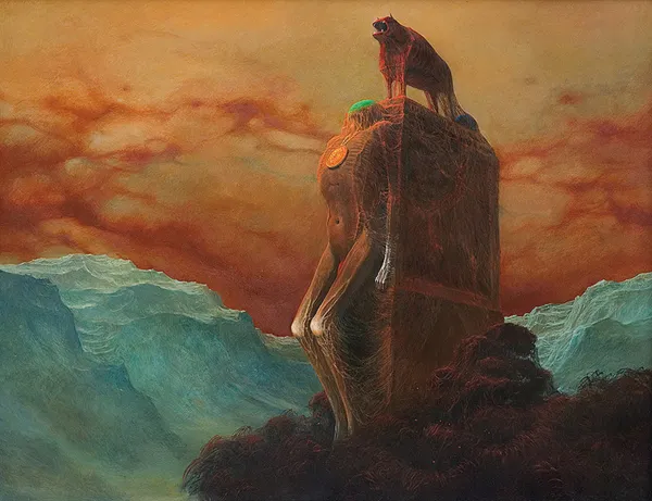 Zdzisław Beksiński, BEZ TYTUŁU, 1974