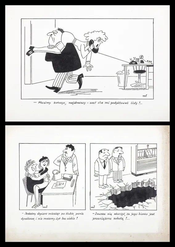 Gwidon Miklaszewski, RYSUNKI SATYRYCZNE (dwustronnie)