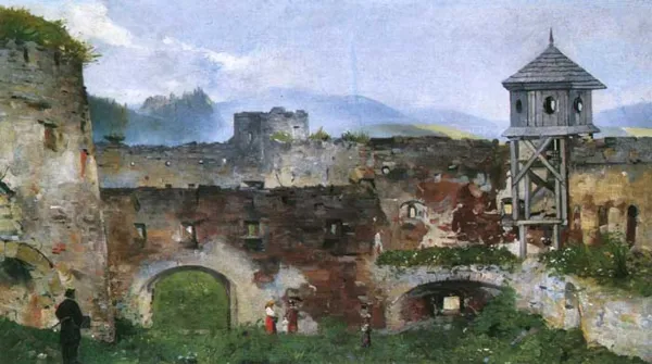 Antoni Gramatyka, Ruiny zamku w Lubowli