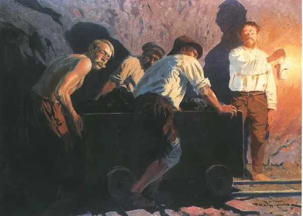 Feliks Michał Wygrzywalski, W kopalni