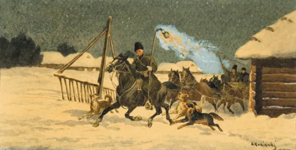 Kajetan Kosiński, Nocna sanna