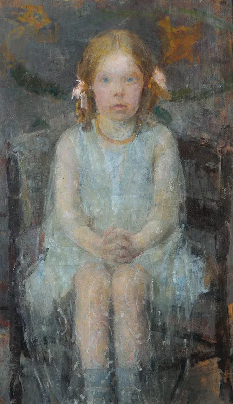 Olga Boznańska, Dziewczynka z różowymi wstążkami