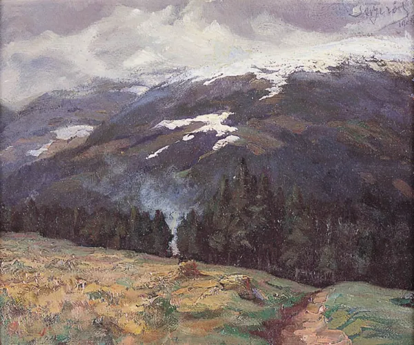 Leon Wyczółkowski, PEJZAŻ GÓRSKI, 1908