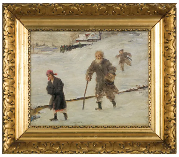 Teodor Axentowicz, Z HUCULSZCZYZNY. POWRÓT Z CERKWI