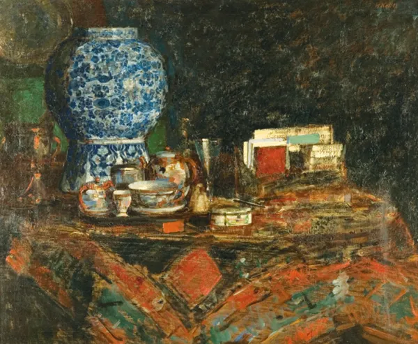 Hans Kolitz, MARTWA NATURA Z ANTYKAMI, 1912