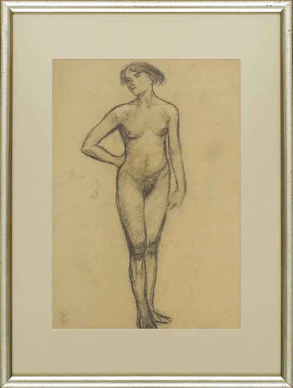 Tadeusz Makowski, AKT KOBIETY STOJĄCEJ, ok. 1910