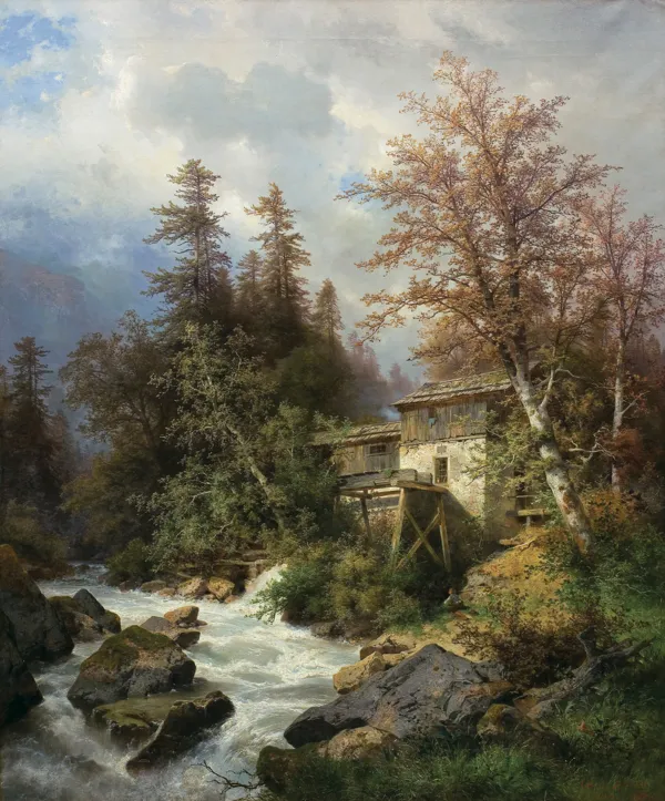 Carl  Hasch, TARTAK W GÓRACH, 1890