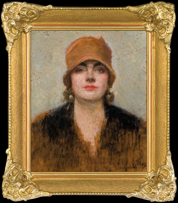 Alfons Karpiński, PORTRET DAMY. PERŁOWE KOLCZYKI