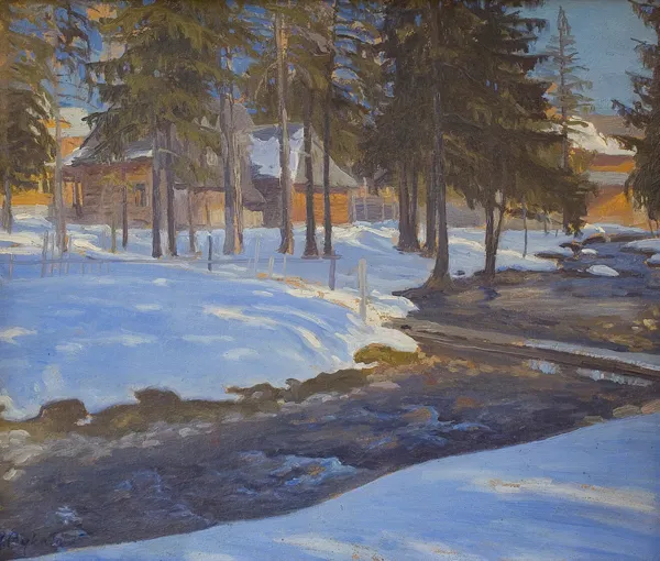 Jan Rykała, POTOK NA SKRAJU WSI, 1935