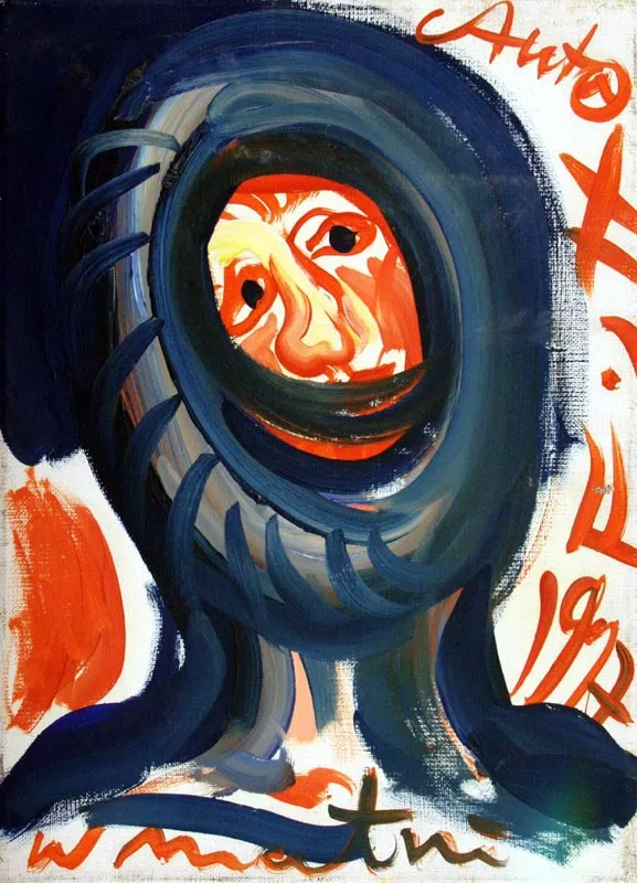 Andrzej Fogtt, W matni (Autoportret), 1997