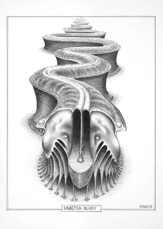 Jacek Yerka, SKRĘTEK BLADY, 2017