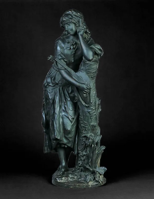 Adrien Étienne Gaudez, Dziewczyna z lutnią, ok. 1885