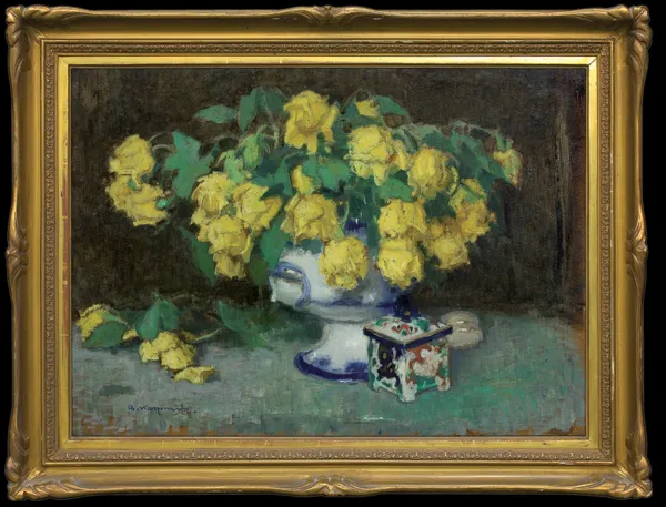 Alfons Karpiński, ŻÓŁTE RÓŻE I PORCELANOWE PUZDERKO