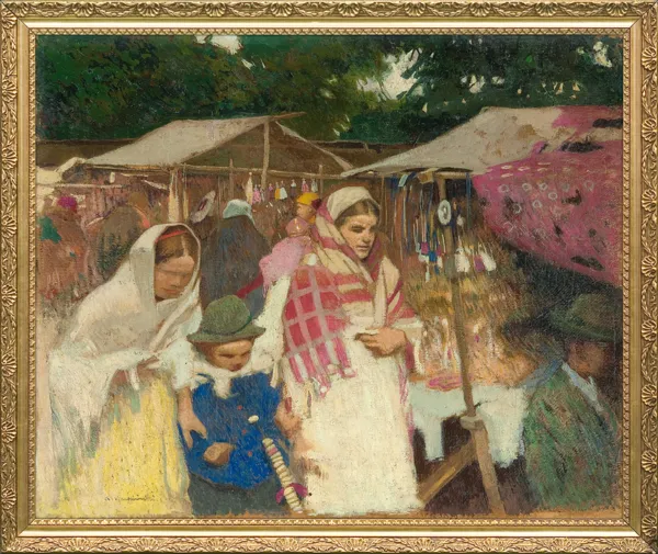 Alfons Karpiński, NA JARMARKU, KRAMY, 1911 (?)