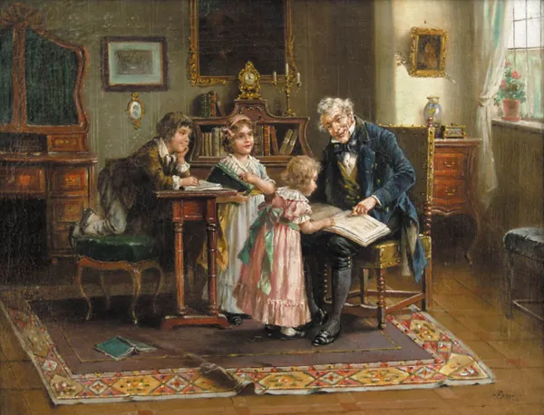 Constant Freiher Byon, LEKCJA CZYTANIA, 1913