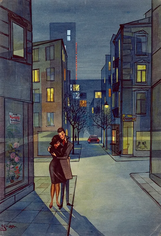 Jerzy Szelągowski, Nocny spacer, 1959