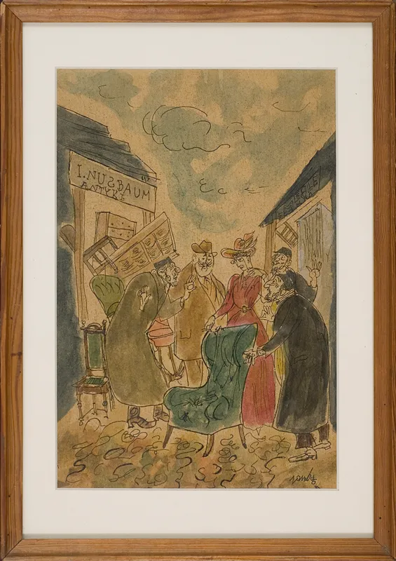 Jerzy  Zaruba, Antyki u Nusbauma