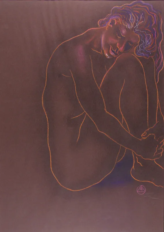 Andrzej Fogtt, Akt siedzący, ok. 2000