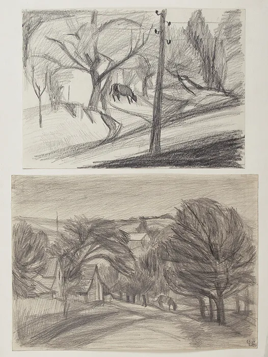 Maria Uśpieńska, Pejzaż z Bobowej, 1972