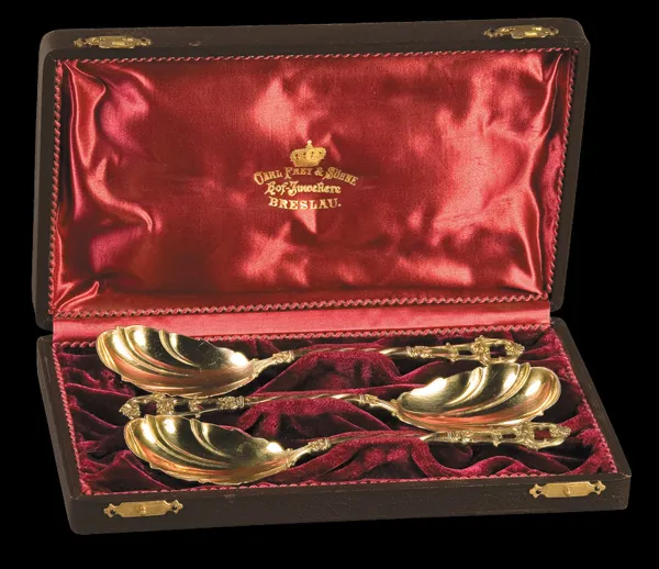 Autor nierozpoznany, KOMPLET ŁYŻEK DO SERWOWANIA, ok. 1900