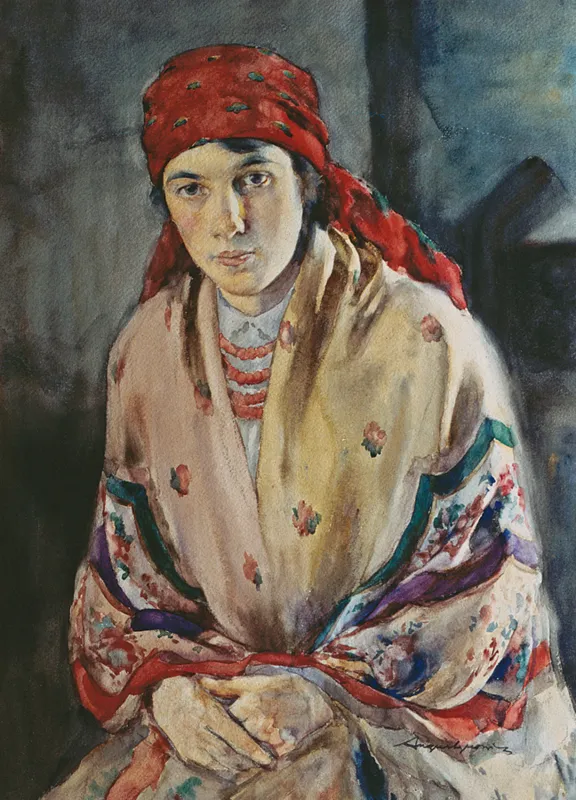 Aleksander Augustynowicz, Dziewczyna w ludowym stroju