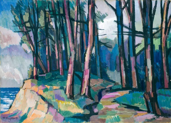 Fryderyk Antoni Hayder, Pejzaż nadmorski, 1971