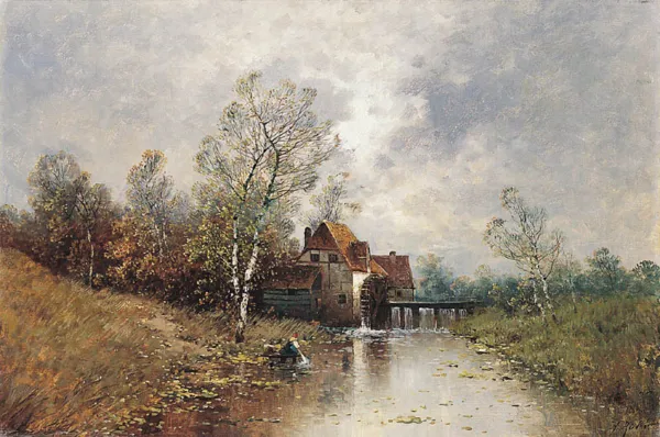 Karl Kaufmann, PEJZAŻ Z MŁYNEM