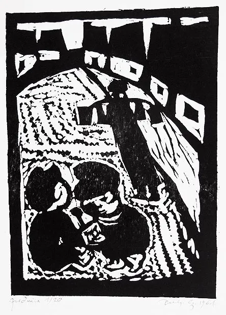 Jerzy Duda Gracz, Rycina 2 z cyklu Judaica, 1964