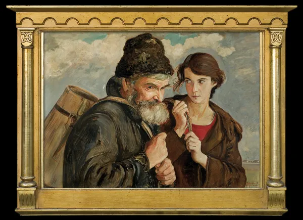 Vlastimil Hofman, W DRODZE. STARZEC I DZIEWCZYNA, 1922