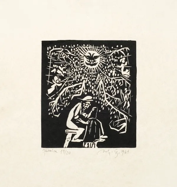 Jerzy Duda Gracz, Krawiec, z cyklu Judaica, 1964