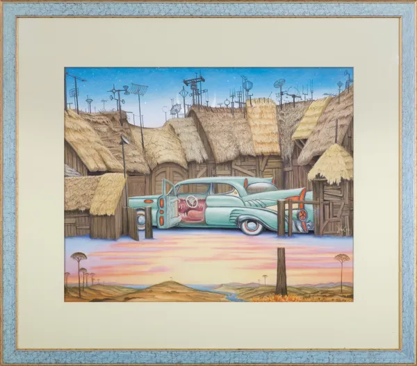 Jacek Yerka, KOSMICZNA ZAGRODA, 2003