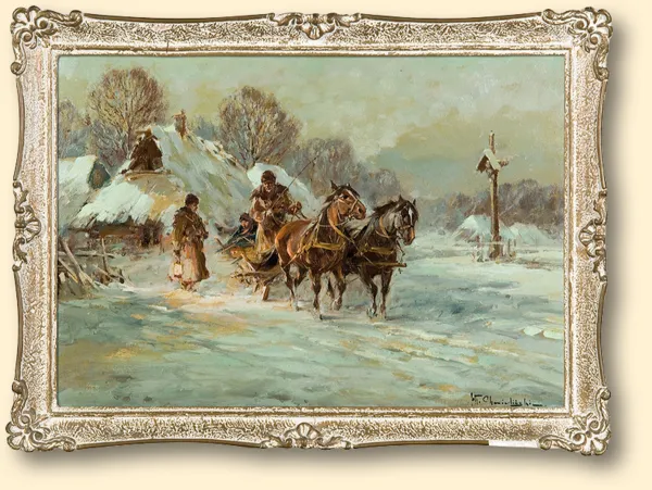 Władysław Chmieliński (Stachowicz), ZIMĄ NA WSI