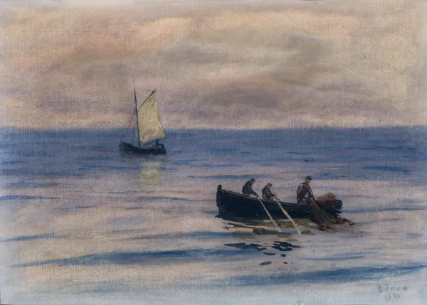 Soter Jaxa-Małachowski, RYBACY PRZY PRACY, 1939