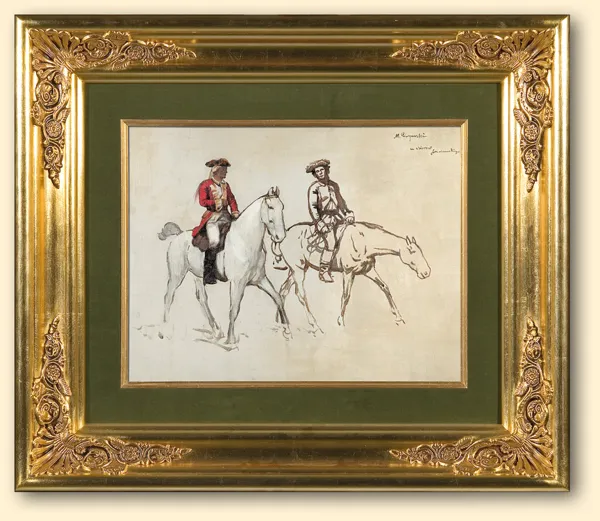 Maksymilian Gierymski, Dwaj jeźdźcy - szkic