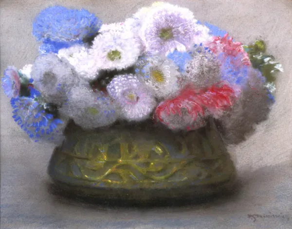 Piotr Stachiewicz, Kwiaty w wazonie, ok. 1900