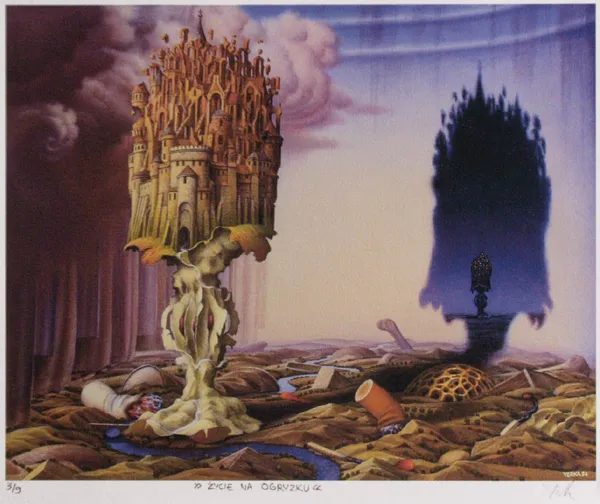 Jacek Yerka, Życie na ogryzku, 1994