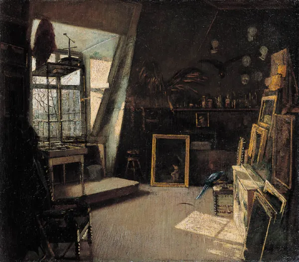 Curt Agthe, Poranne słońce w pracowni, 1924