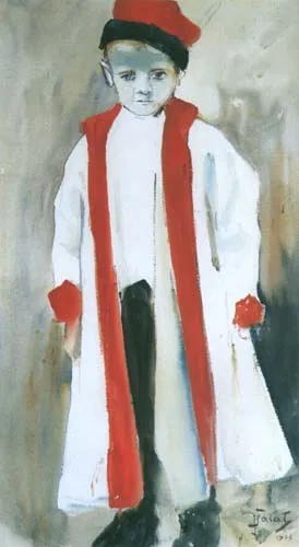Julian Fałat, Portret chłopczyka w krakowskiej sukmanie